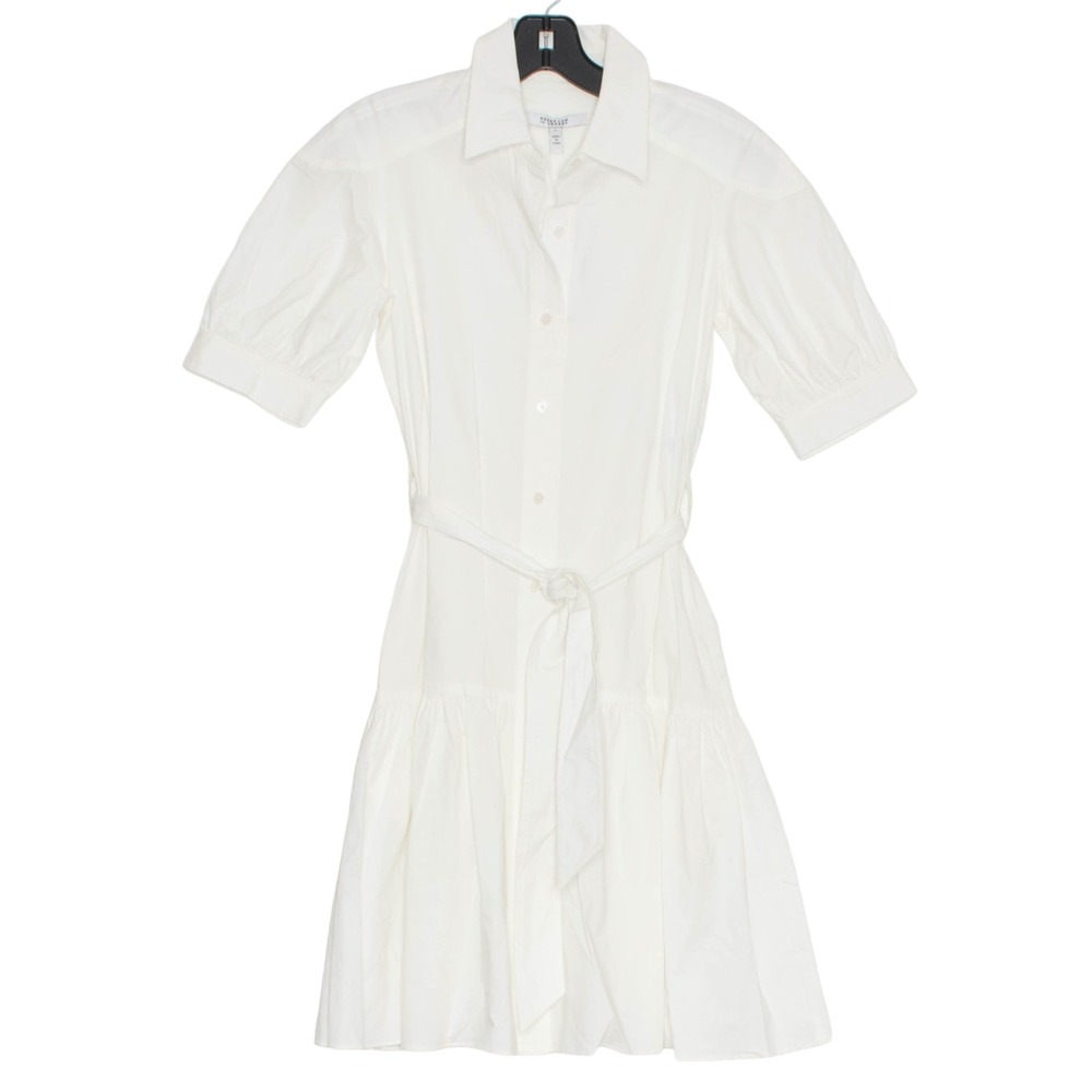 NWT Derek Lam 10 Crosby Shirt Dress Minimalist Coastal Grandma Cottage Western 0